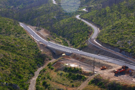 Πυρόπληκτες περιοχές νομού Λακωνίας - Έργα προστασίας στο ρέμα Δοχνιας